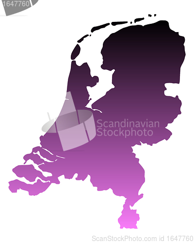 Image of Map of the Netherlands