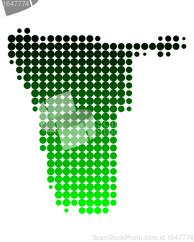 Image of Map of Namibia