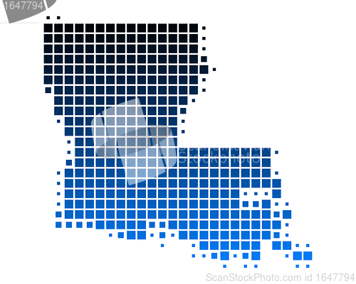 Image of Map of Louisiana