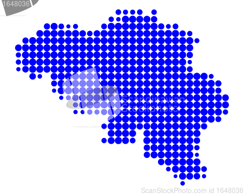 Image of Map of Belgium