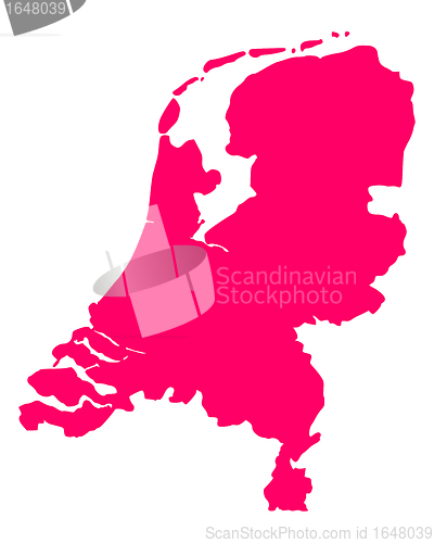 Image of Map of the Netherlands