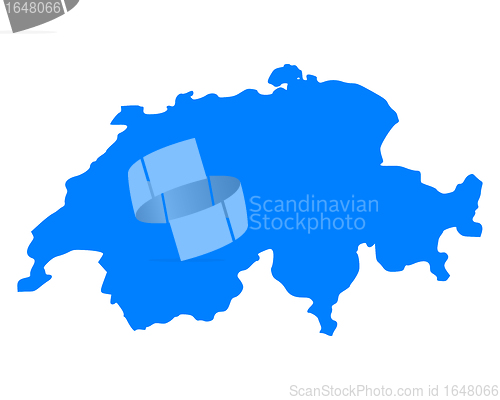 Image of Map of Switzerland