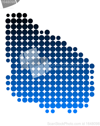 Image of Map of Uruguay