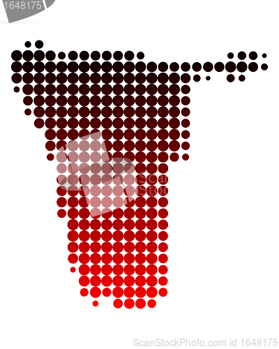 Image of Map of Namibia