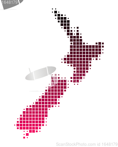 Image of Map of New Zealand
