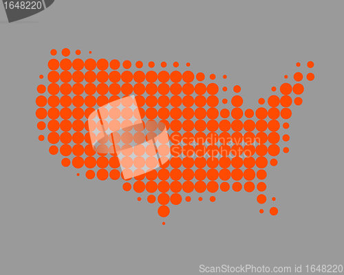 Image of Map of the United States of America