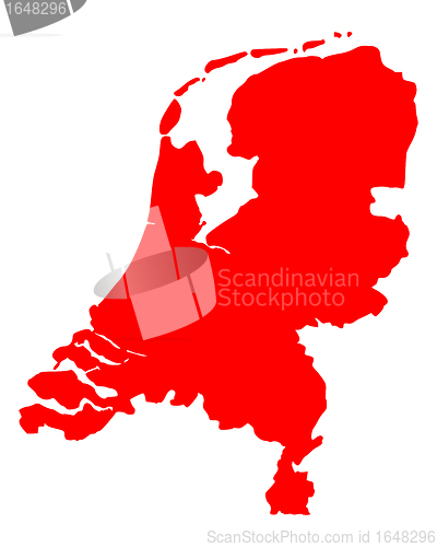 Image of Map of the Netherlands