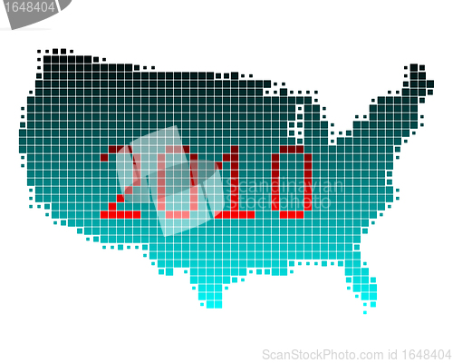 Image of Map of USA 2010