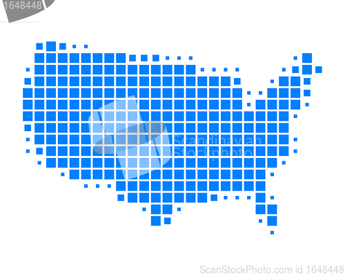 Image of Map of United States of America