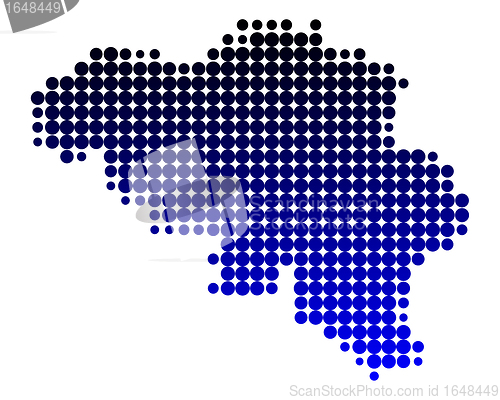 Image of Map of Belgium
