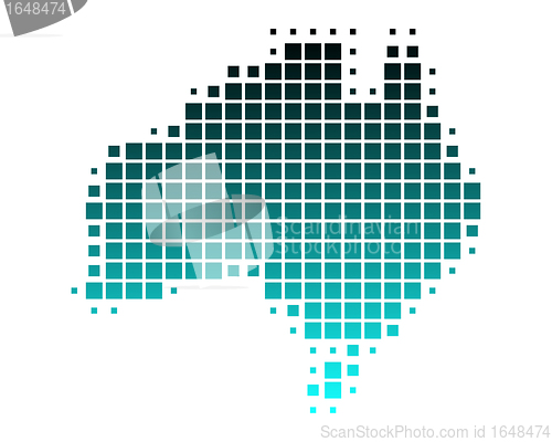 Image of Dotted map of Australia