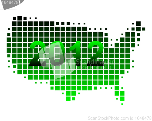 Image of Map of USA 2012
