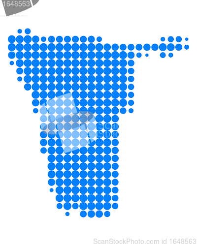 Image of Map of Namibia