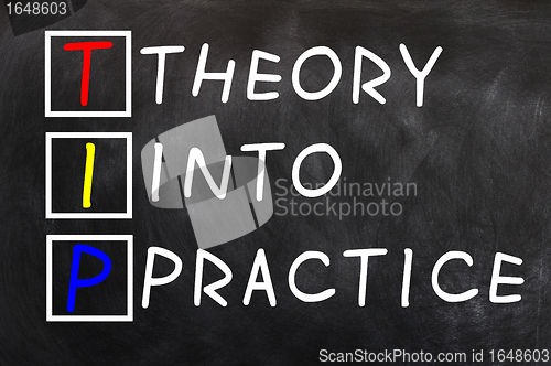 Image of Acronym of TIP for Theory into Practice