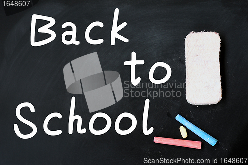 Image of Back to School written on a chalkboard