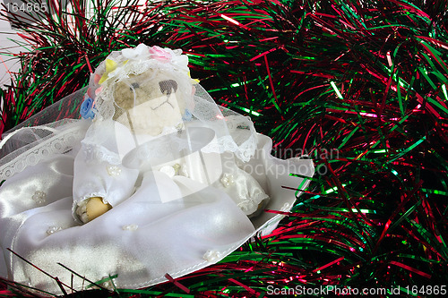 Image of christmas bride teddy