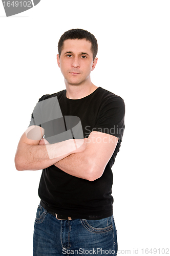 Image of man in black T- shirt