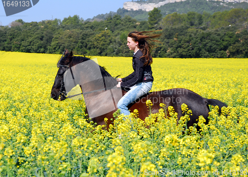 Image of riding girl