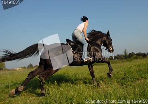 Image of riding girl