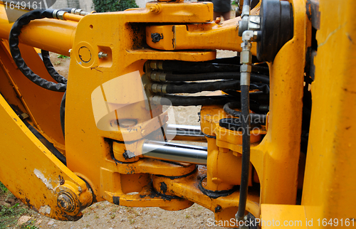 Image of motor of bulldozer