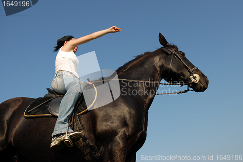 Image of riding girl