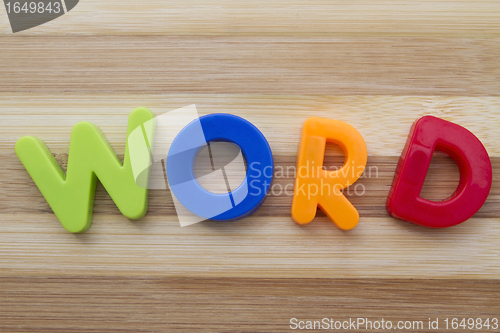 Image of Letter magnets "WORD"