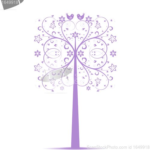 Image of Art Tree and Birds