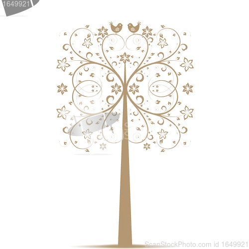 Image of Art Tree and Birds