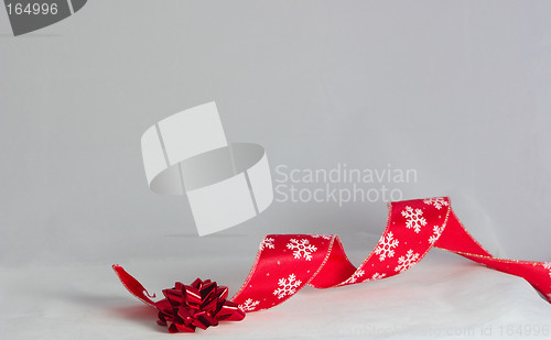 Image of christmas ribbon