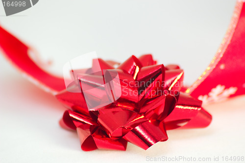 Image of christmas bow and ribbon