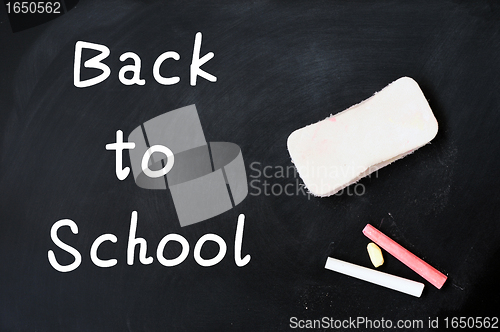 Image of Back to School written on a Chalkboard