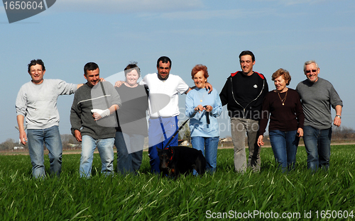 Image of people and dogs