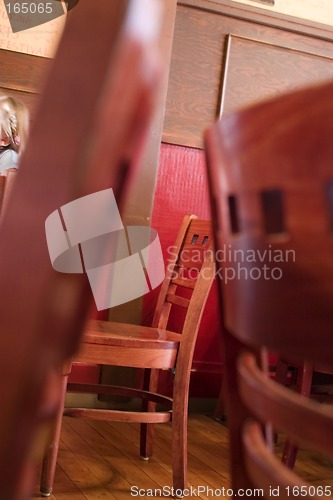 Image of Restaurant Life in between Chairs