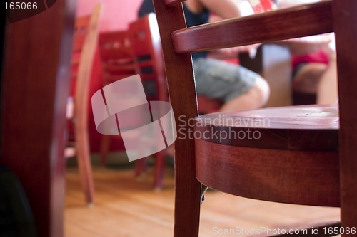 Image of Close Up on Restaurant Chairs