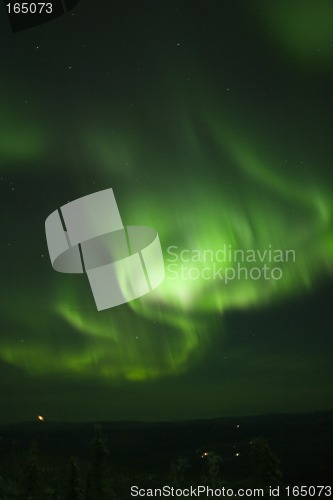 Image of Swirling northern lights