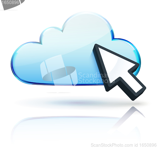 Image of Cloud concept icon 