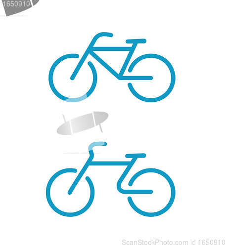 Image of Simple bicycle icons