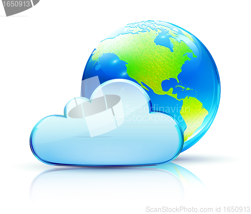 Image of Cloud concept icon