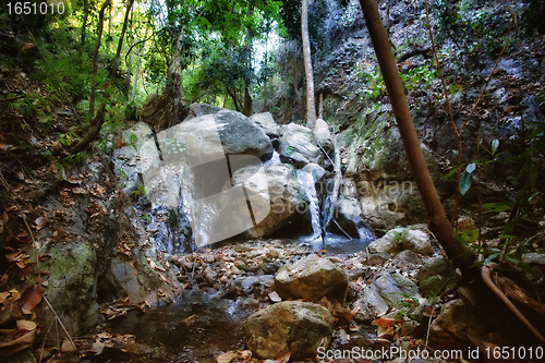 Image of small waterfall in stream
