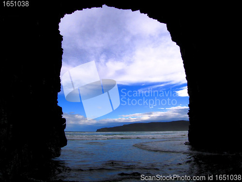 Image of Cathedral Caves, New Zealand