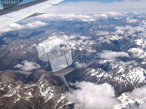 Image of Aerial View of South Island, New Zealand