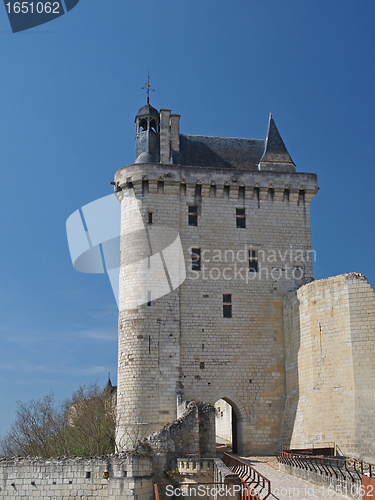 Image of Royal Chinon forteress, France.