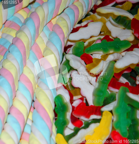 Image of candies and marshmallows
