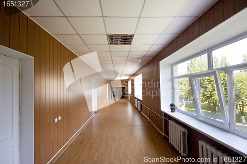 Image of  long corridor in hospital