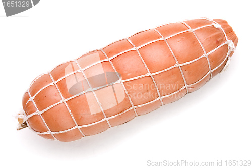 Image of sausage isolated on white