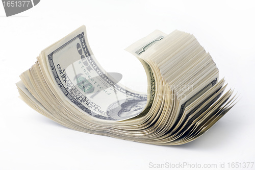 Image of stack of hundreds dollars