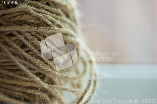 Image of hank of coarse rope, texture