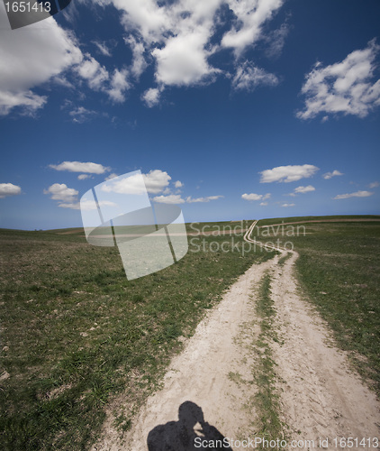 Image of empty village road