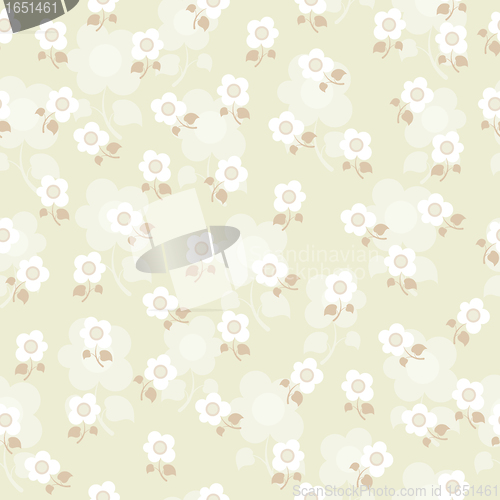 Image of Seamless texture with flowers