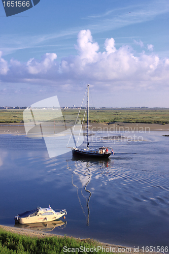 Image of channel of entrance of the port of saint valery sur somme